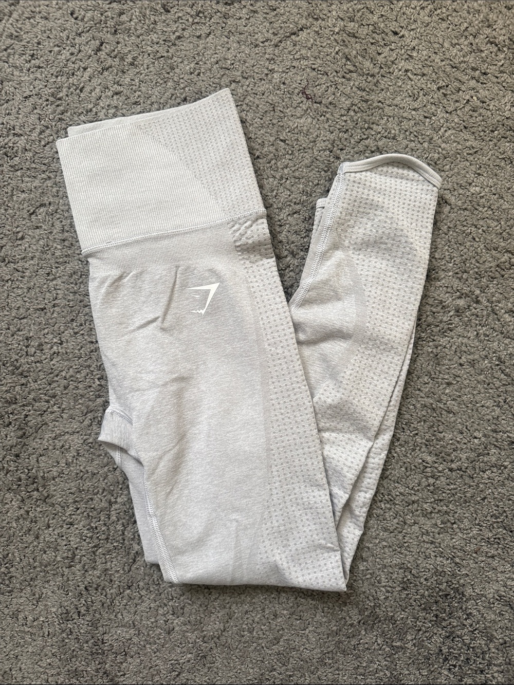 Gymshark Light Gray Seamless High-Waist Leggings